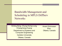 A DiffServ Scheduling policy - Systems and Computer Engineering