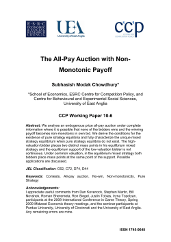 Non Monotonic Payoff All-Pay