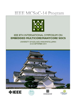 MCSoC-14 Program at a Glance - MCSoC-17