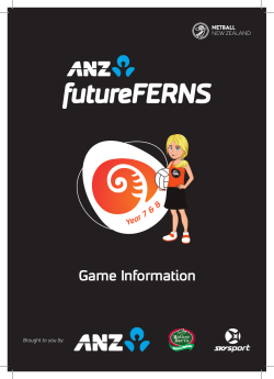 Game Information - Netball New Zealand