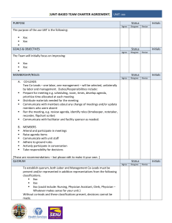 UBT Charter Template-Simple
