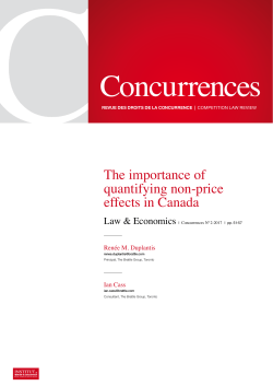 The Importance of Quantifying Non-Price Effects
