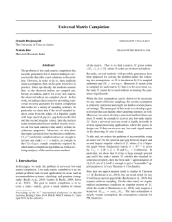 Universal Matrix Completion - JMLR Workshop and Conference