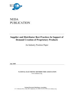 neda publication - Electronic Components Industry Association