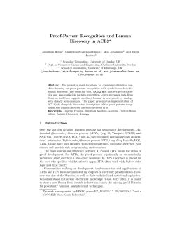 Proof-Pattern Recognition and Lemma Discovery in ACL2⋆