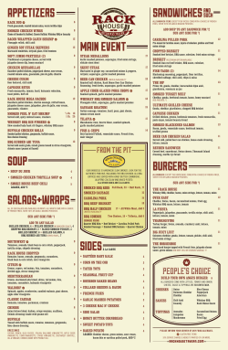 appetizers sandwiches main event salads+wraps