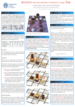 agents for the abstract strategy game tak