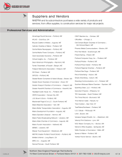Suppliers and Vendors