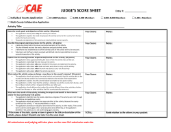 JUDGE`S SCORE SHEET