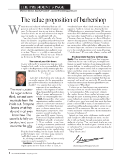 The value proposition of barbershop