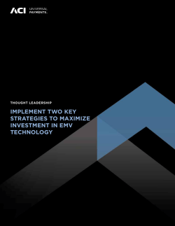 EMV Technology: Two Strategies To Maximize