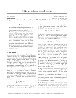 A Kernel Between Sets of Vectors