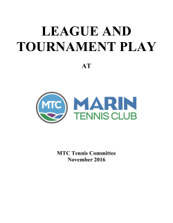league and tournament play
