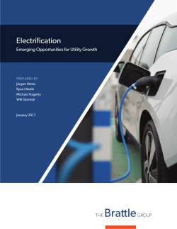 Electrification &ndash; Emerging Opportunities for Utility