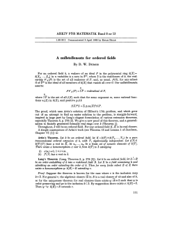 A nullstellensatz for ordered fields