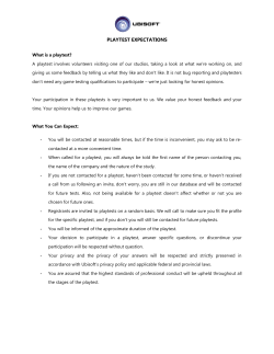playtest expectations - Playtest