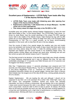 Excellent pace of Kajetanowicz LOTOS Rally Team leads