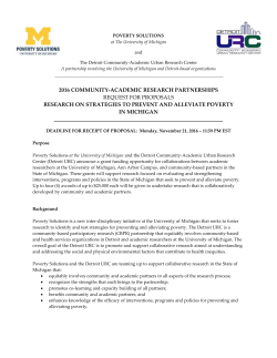 Poverty Solutions Community-Academic RFP