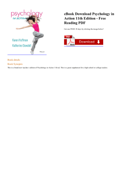 eBook Psychology in Action 11th Edition