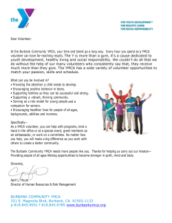Microsoft Word - Volunteer Packet - Burbank