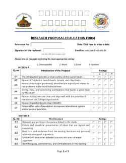 research proposal evaluation form