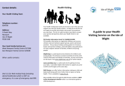 Health Visiting Leaflet - Isle of Wight NHS Trust