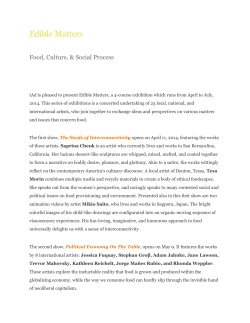 Please pdf of the tAd exhibition Edible