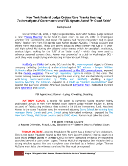 Franks Hearing - New York Global Group