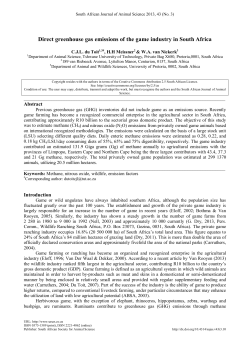 An alternative method for the estimation of greenhouse gas