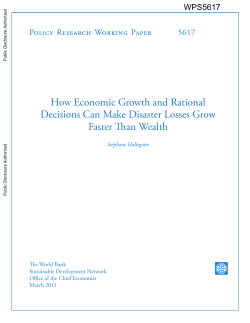 How Economic Growth and Rational Decisions Can Make Disaster