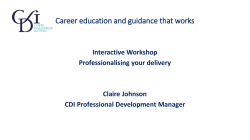 Career Education and Guidance that Works Conference Workshop