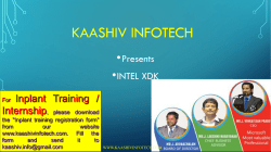 For Inplant Training / Internship, please