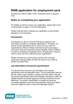 Application Form (DBS)