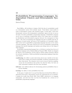 Probabilistic Programming Languages