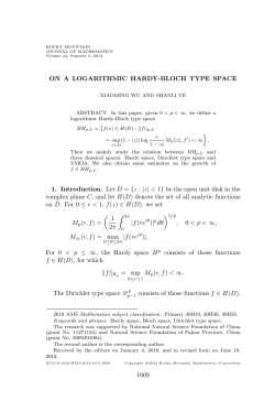 ON A LOGARITHMIC HARDY-BLOCH TYPE SPACE