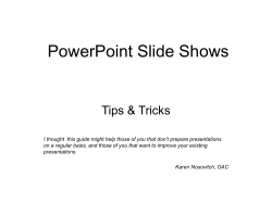 PowerPoint Slide Shows