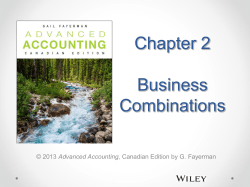 Advanced Accounting, Canadian Edition (Fayerman)