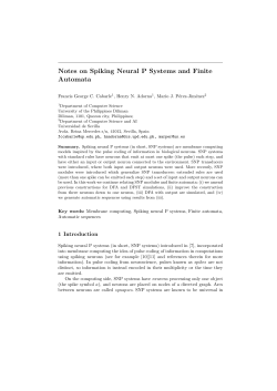 Notes on Spiking Neural P Systems and Finite Automata
