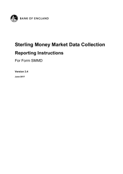 SMMD - Reporting Instructions for Sterling Money Market Daily Form
