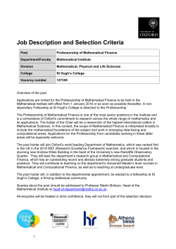 The Mathematical Institute - Index of