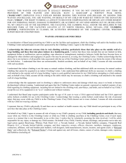 notice: this waiver and release is legally binding. if you do not