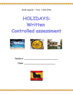 gcse spanish holiday pack