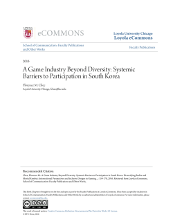 A Game Industry Beyond Diversity: Systemic