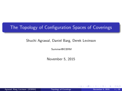 The Topology of Configuration Spaces of Coverings