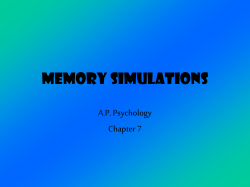 Memory Simulations