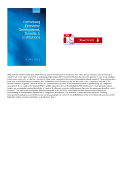 Read eBook Rethinking Economic Development