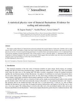 A statistical physics view of financial fluctuations: Evidence for