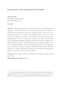 Firm Dynamics in the Neoclassical Growth Model