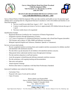 Garvey School District Head Start/State Preschool Child