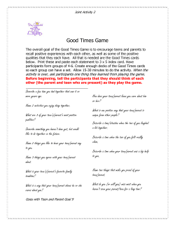 Good Times Game